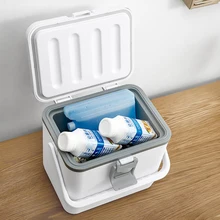 4.5L коробка для хранения детского питания, грудное молоко, прохладная/горячая коробка, портативный lcd температурный автомобильный холодный ящик, рыболовная коробка, охлаждающая коробка для путешествий
