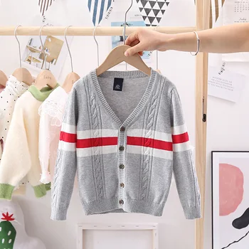 

2020 Spring Autumn&Winter Cotton Sweater Top Children's Clothing Boys Girls Knitted Cardigan Sweater Kids Spring Outerwear