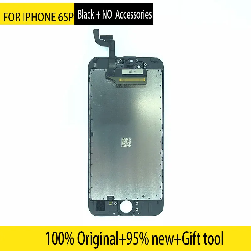 Для iPhone 6 6S 7 Plus lcd полная сборка в комплекте с 3D Force Touch для iPhone экран Замена дисплея - Цвет: For 6sp Black
