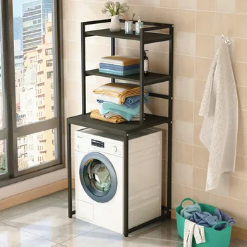 

Balcony Washing Machine Rack Shelf Floor Drum Bathroom Toilet Receptacle storage rack peg board