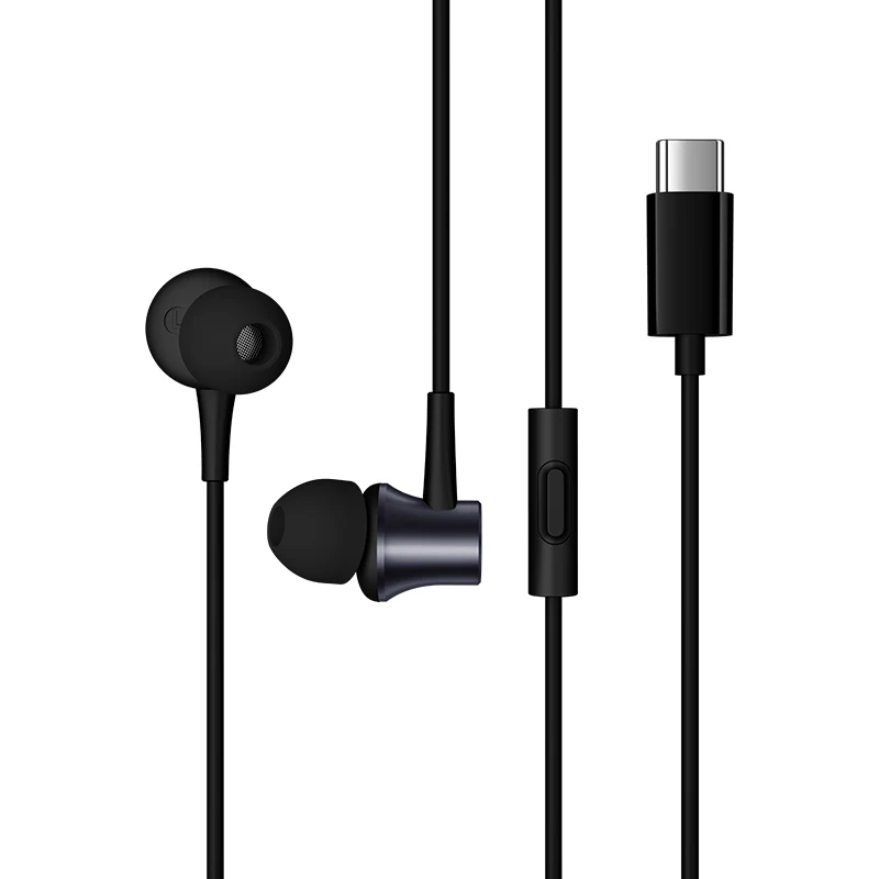 Новые оригинальные xiaomi Поршневые гарнитуры type-C версия type-C Интерфейс беруши музыка кампус спортивные наушники прослушивание простой - Цвет: HSEJ04WM