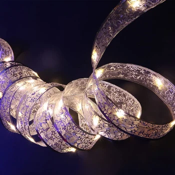 

Starry Bedroom Wedding Indoor Outdoor Window Curtain Lamp 40 LEDs Ribbon Garden Light String Copper Wire Fairy Gift Party Decor