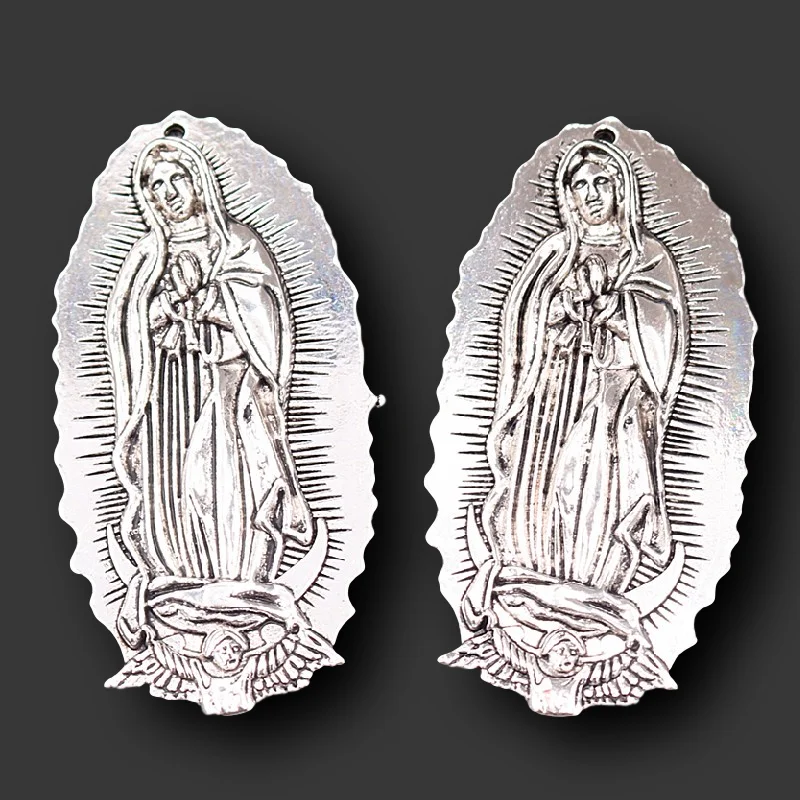 1 шт. утолщенных натуральная Подвески &quotДева Мария&quot Гваделупа подвески Rreligious