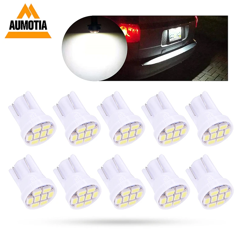 300x T10 светодиодный W5W автомобильный светильник Luces 8 1206 светодиодный Para авто внутренний боковой светильник s Поворотная сторона номерного знака габаритная лампа DC12V 194
