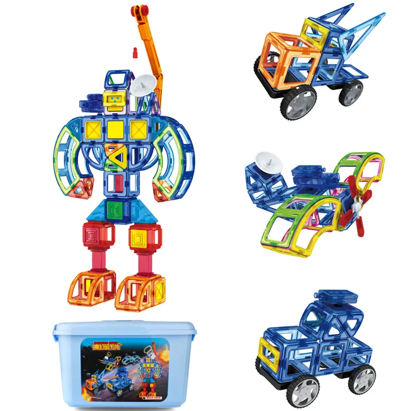 

Magnetic Sheet 180 Tablets Set Magnetic Building Block Early Childhood Educational Assembled Building Blocks Creative Flexible P