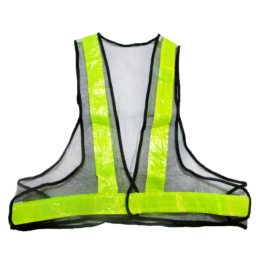 Adjustable Safety High Visibility Safety Vest, High Visibility Safety Vest With Reflective Strips -Black
