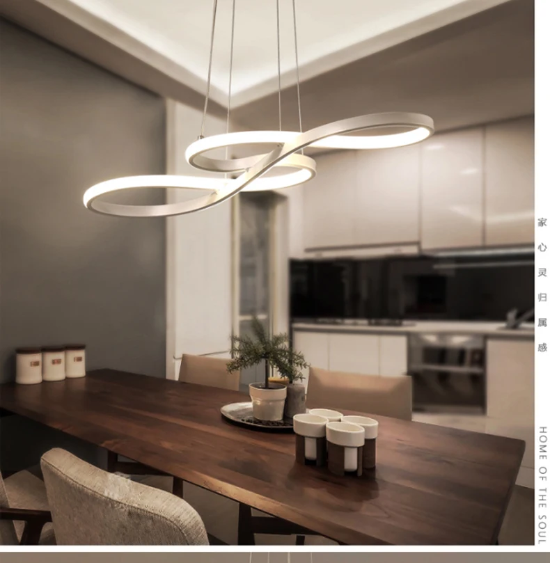 Современная светодиодная подвесная люстра для столовой, кухни, бара, подвесной светильник, люстры для офисного освещения