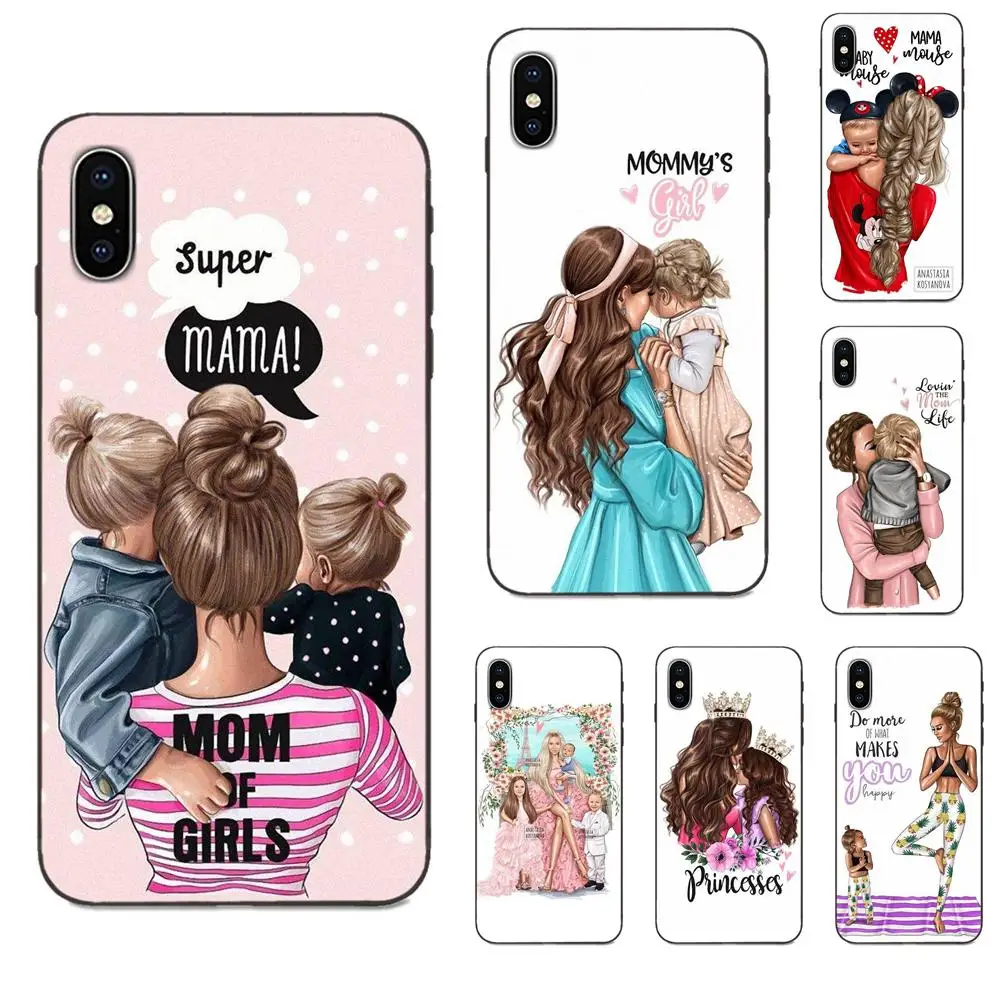 Черная девочка Королева Мама и ребенок чехол для телефона huawei mate 9 10 20 P8 P9 P10 P20 P30 Lite