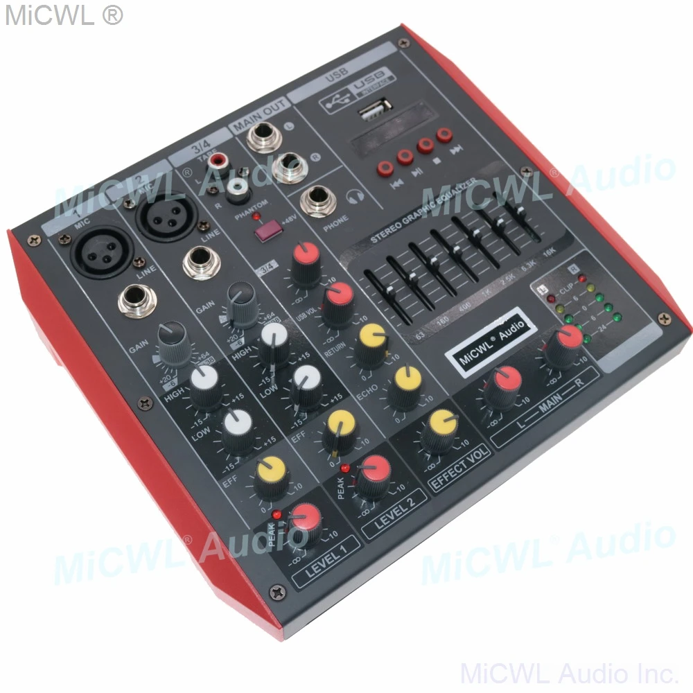 MG4 4 Channel Bluetooth mini Portable Audio Mixer