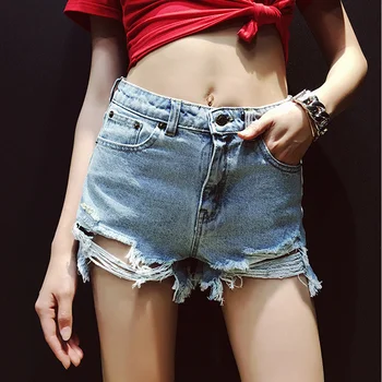 

2020 Fashion Women Summer Denim Shorts Jeans Women High Waisted Short New Femme Push Up Skinny Slim Denim Shorts