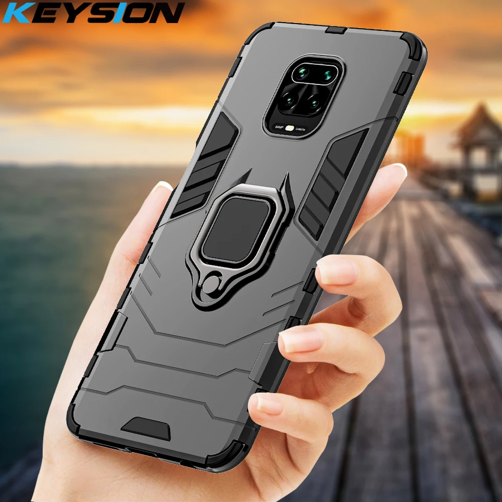 Чехол KEYSION для Redmi Note 9S 9 Pro Max SE чехол с кольцом-подставкой телефона 8 8T 7 6 5 4X
