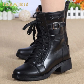 

Sarairis 2020 New Fashion High Quality Zipper Shoes Ladies Boots Platform Thick Heels Add Fur Warm Winter Boots Woman Shoes