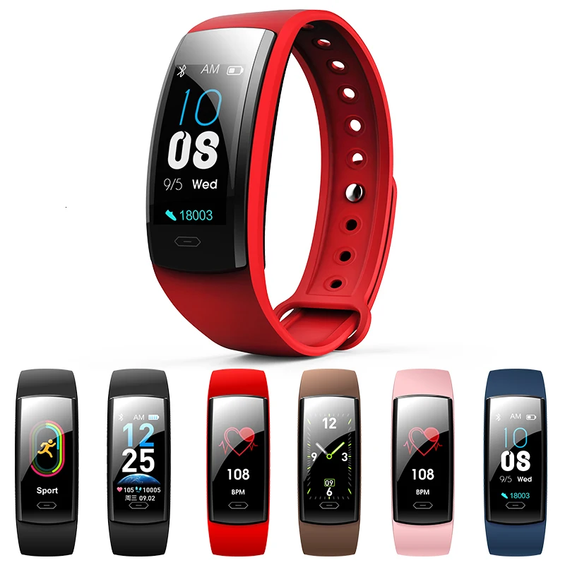 

Men Waterproof Smart Band Blood Pressure Heart Rate Monitor Smart Fitness Bracelet Watch Health Wristband For Android Ios Phone