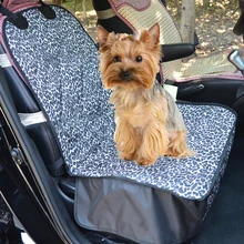 1* автомобильный коврик для домашних животных леопардовый принт стеганый чехол для переднего сиденья автомобиля моющийся нескользящий