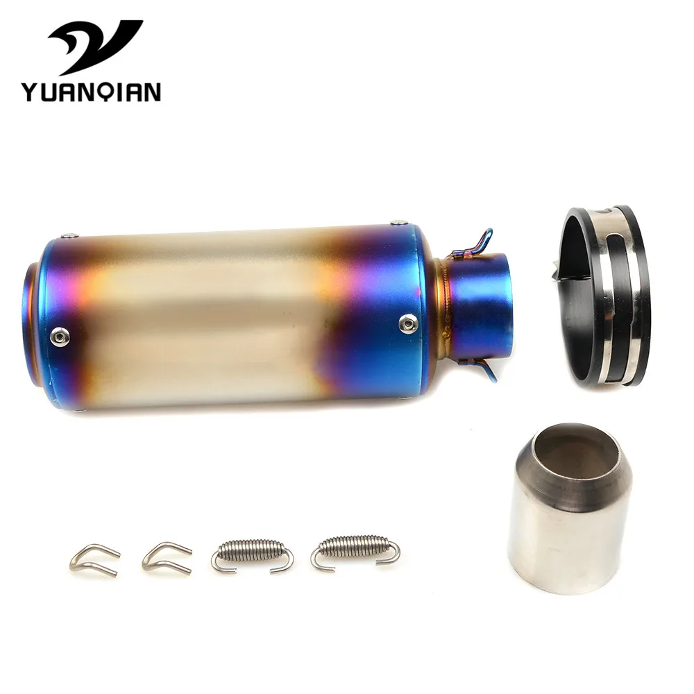 blue 37mm-61mm Универсальный мотоцикл Akrapovic выхлоп изменить Мотокросс глушитель выхлопной системы для KTM 350 EXC-F FREERIDE 350 690 SMC 300 MXC 450 M SX - Цвет: blue 37mm-61mm
