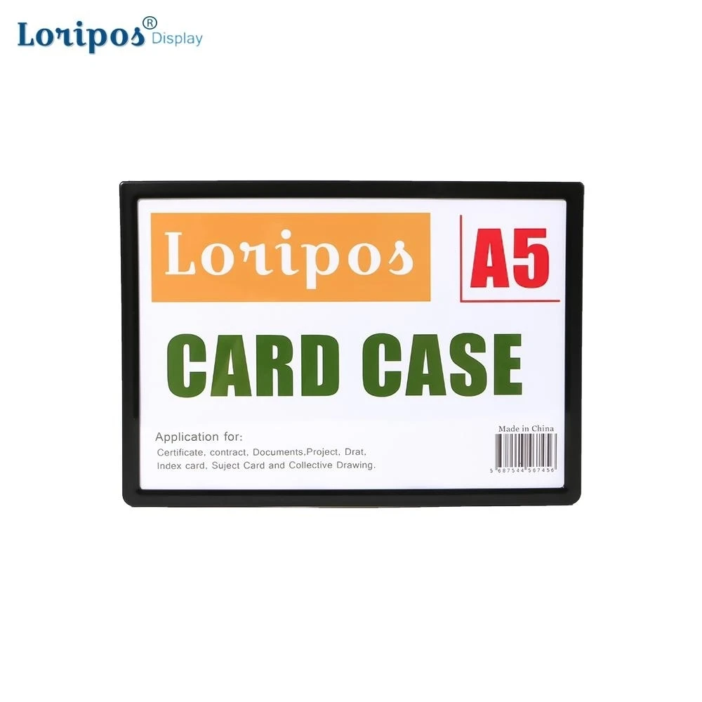 A5 Poster Frame Magnetic Data Cardholders Channel Label Holders Clear Plastic Protectors Metal Surface Sign And Ticket Holder horizontal vertical magnetic name badge holder kit clear name tag holders for conferences events and meetings