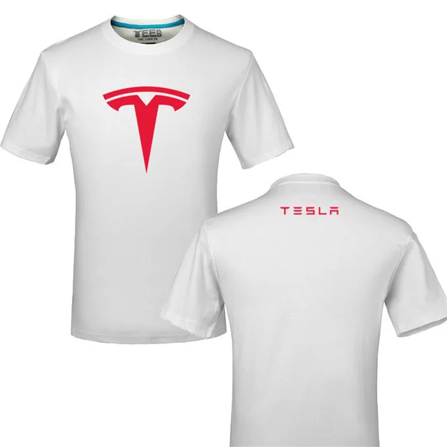 Креативный дизайн, футболка с логотипом Tesla, однотонная хлопковая футболка, мужские Новые поступления стильных мужских футболок с короткими рукавами g