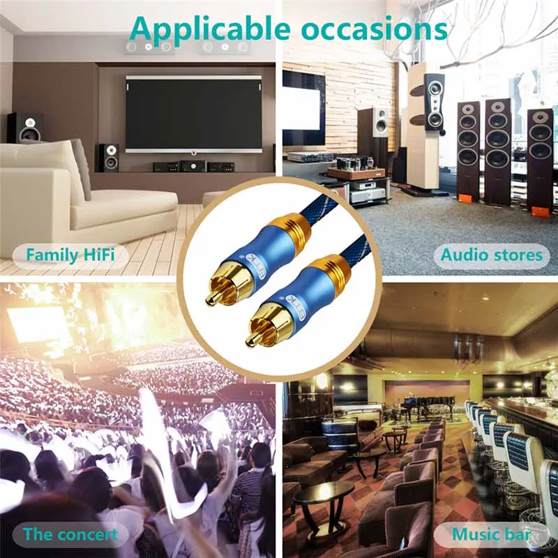 RCA to RCA   RAC ̺ RCA ׷  SPDIF ̺  Ŀ Hifi   ̺ AV   ̺ AV TV