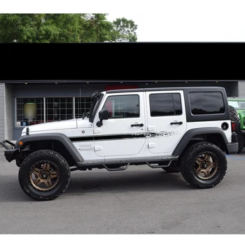 

Car Sticker 2 Pcs Side Stripe Mud Graphic Vinyl Sticker Fashion Car Decoration Off Road decal Fit For Jeep Wrangler