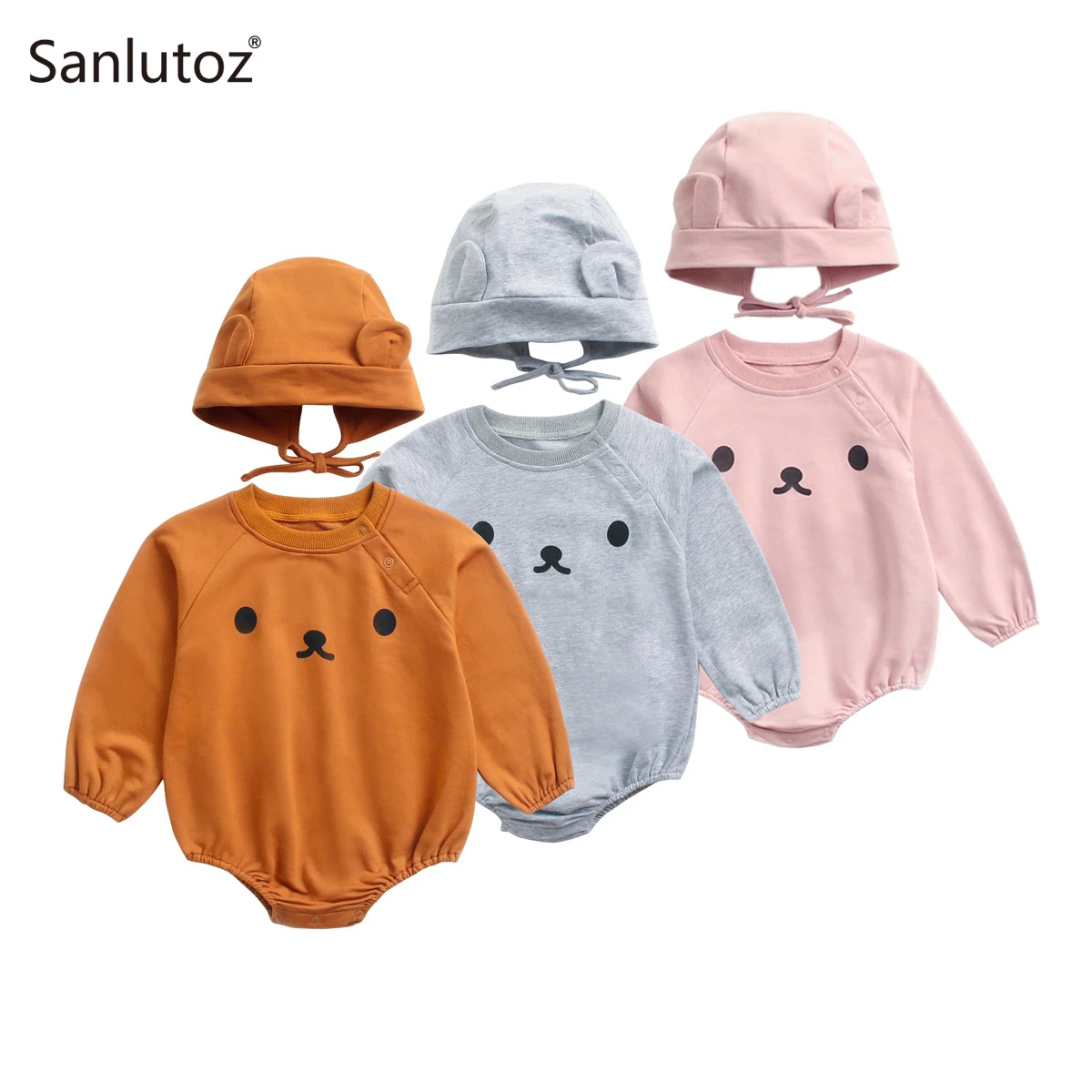 Sanlutoz Animal Infants Bodysuits Autumn Long Sleeve Baby Boys Girls