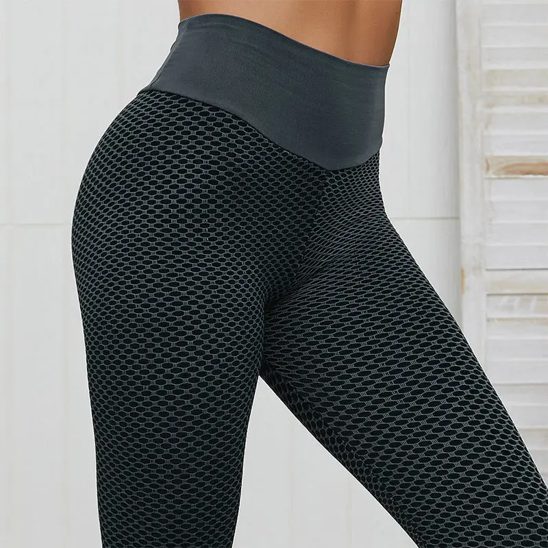 NORMOV-mallas de entrenamiento para mujer, Leggings elásticos y transpirables, de cintura alta, de secado rápido