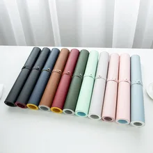 

80x40cm Macaron Color Pure Color Simple Writing Desk Pad Waterproof Large Leather Mouse Pad PU Bedroom Desk Pad Girl