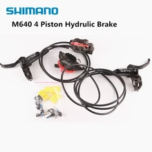 SHIMANO ZEE M640 4 поршневые металлические ребра охлаждения Гидравлический дисковый тормоз MTB горный велосипед передний и задний рычаг и суппорт запчасти для велосипеда