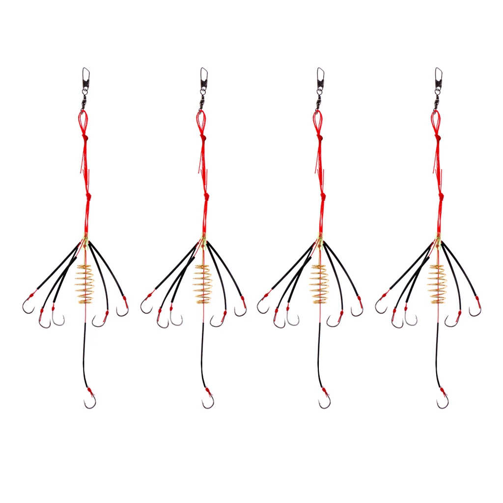 

8pcs Explosive Fishing Hook Multi Sharpened Hooks Strong Bait Ice Sea