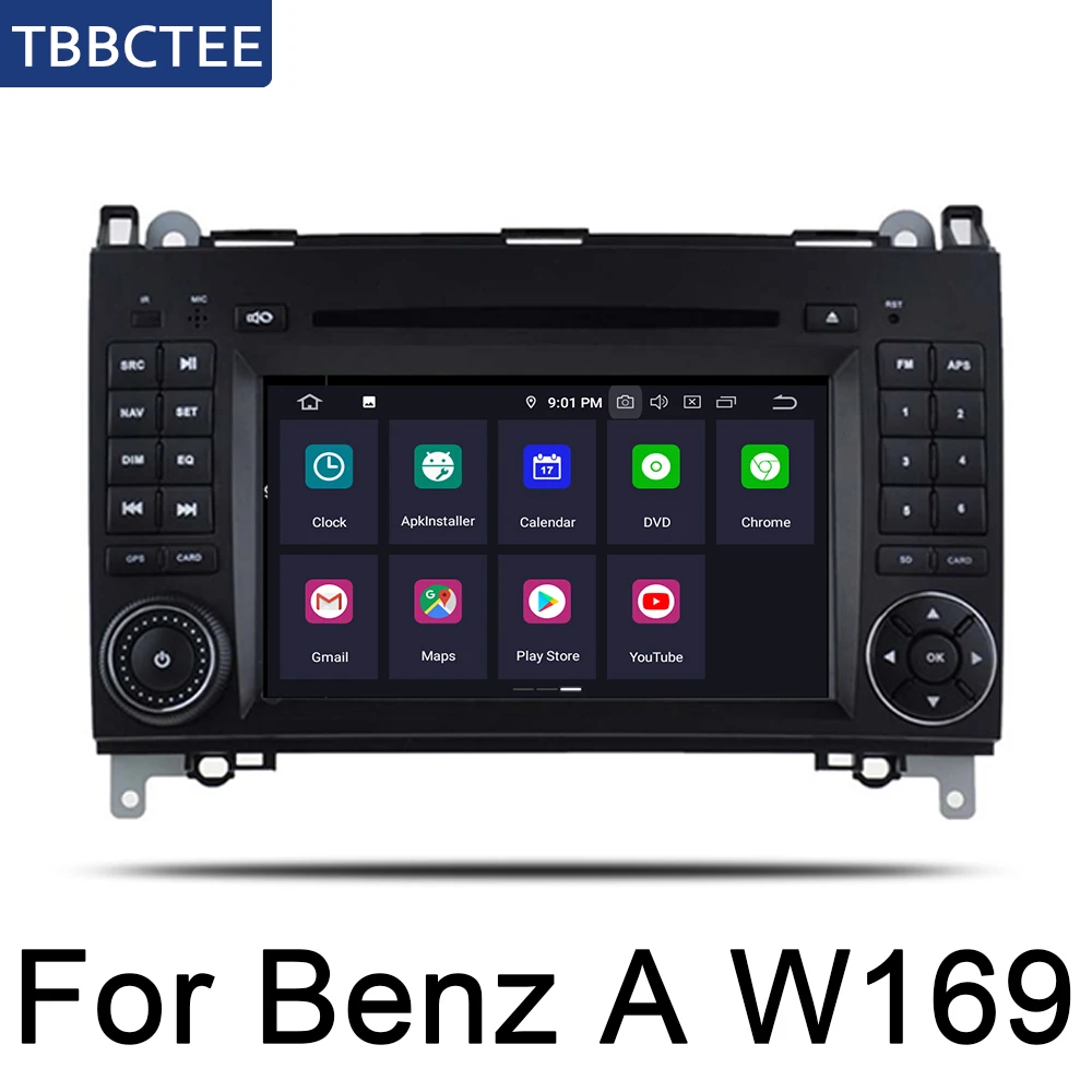 Cheap For Mercedes Benz A Class W169 2004~2012 NTG Car Android GPS Navigation Multimedia system Bluetooth WIFI Radio Amplifier 5