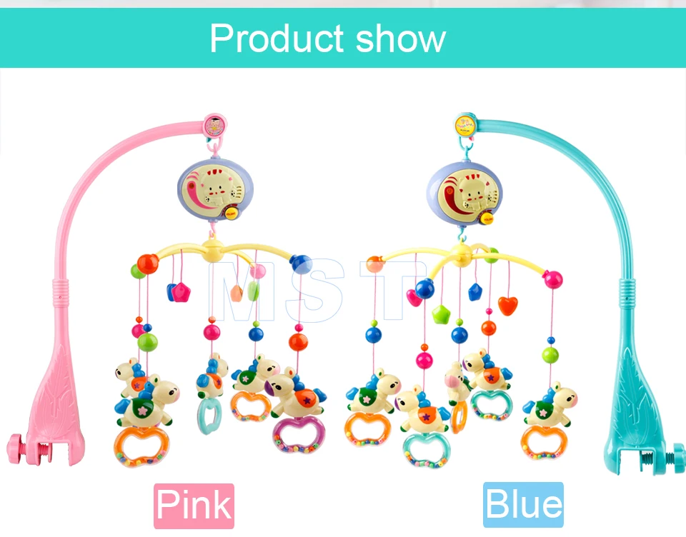 Детские игрушки 0-12 месяцев кровать колокол вращающаяся музыкальная шкатулка подвесная погремушка для малышей кронштейн радио-няня