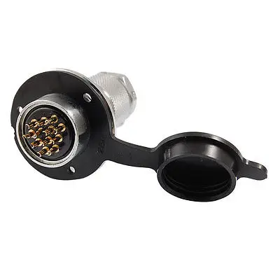 

12-Pin Waterproof Electrical Deck Plug Circular Connector 10A 12P