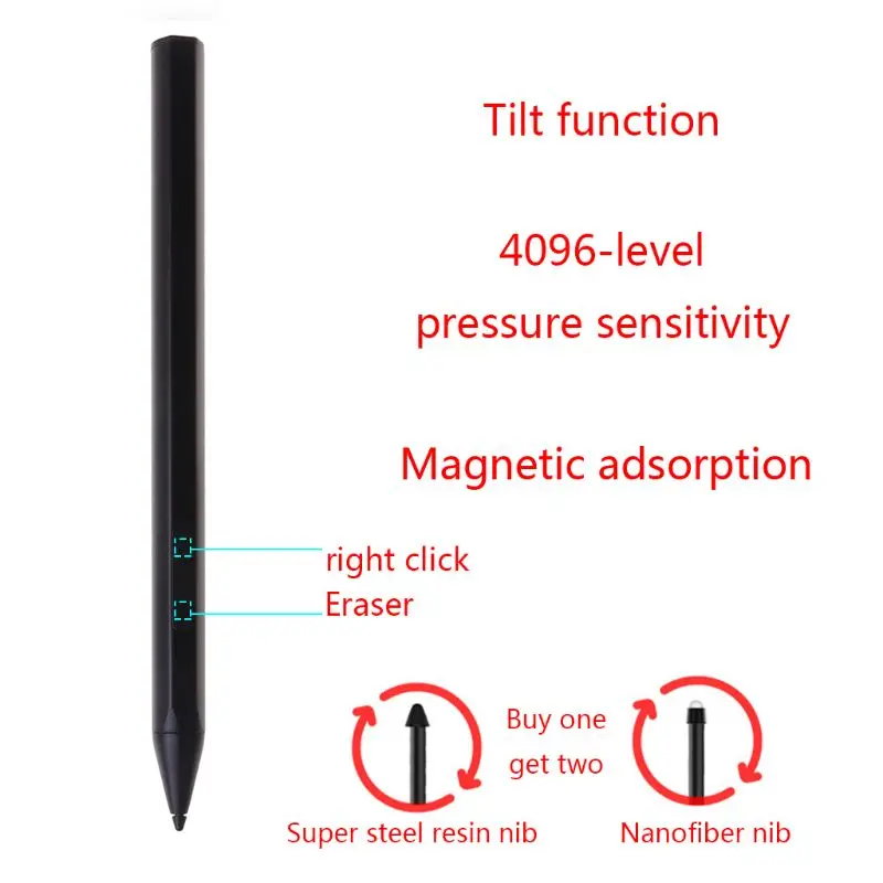 Стилус для ноутбука Surface Pro 3 4 5 6 7 серия 4096|Стилусы планшетов| |