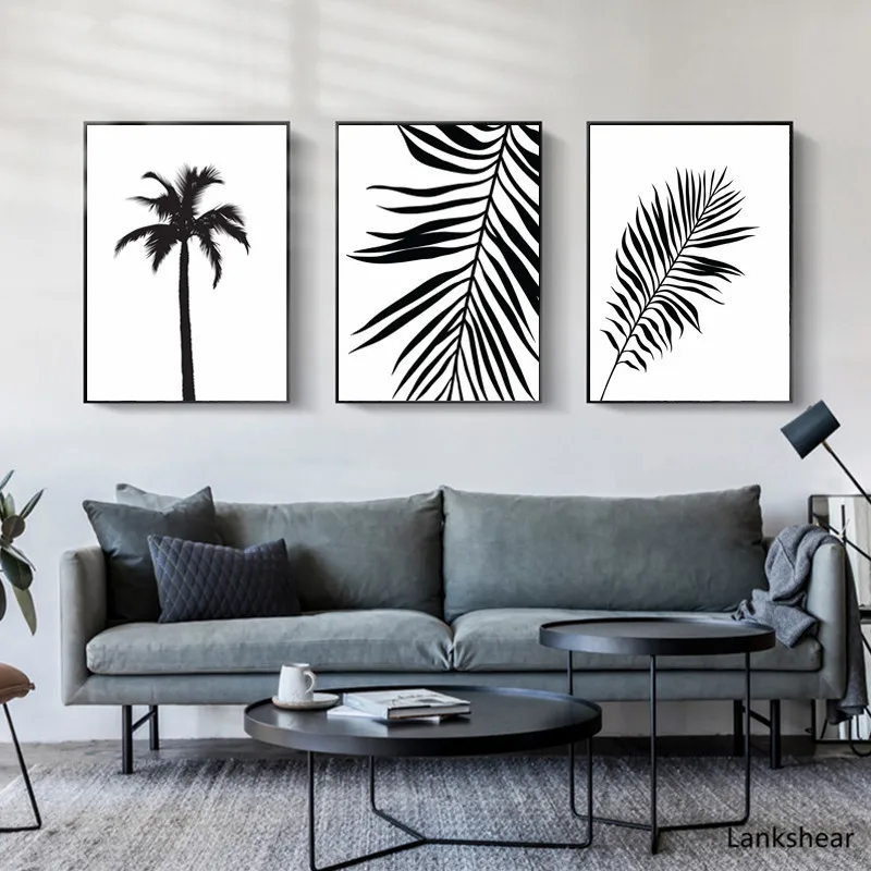 Poster Leaves Of Palm Tree  Art/Canvas Print Wall Art Home Decor 