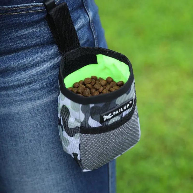 

Pet Hands Free Training Waist Bag Dog Feed Pouch Drawstring Carries Dogs Pattern Dog Treat Waterproof Cloth Bag 1 1