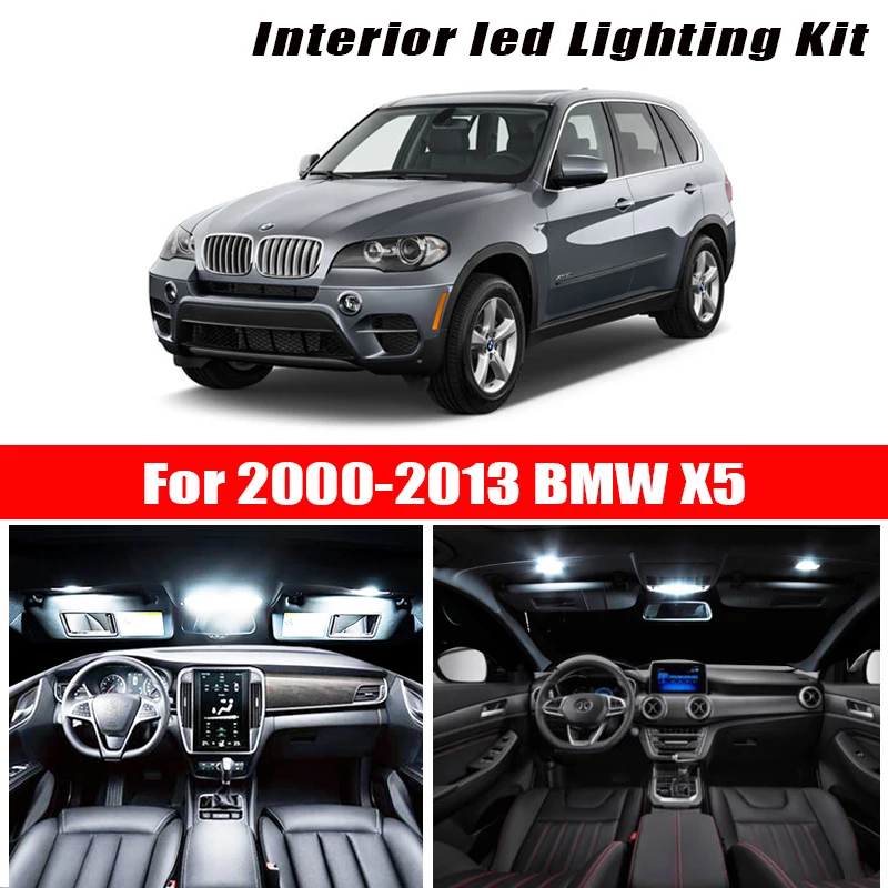 Для 2000 2013 BMW X5 E53 белые автомобильные аксессуары Canbus безошибочный светодиодный