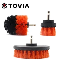 TOVIA 2/3. 5/5 дюймов Электрическая щетка для чистки ванной Беспроводной Мощный жесткий очищающий набор 3 шт