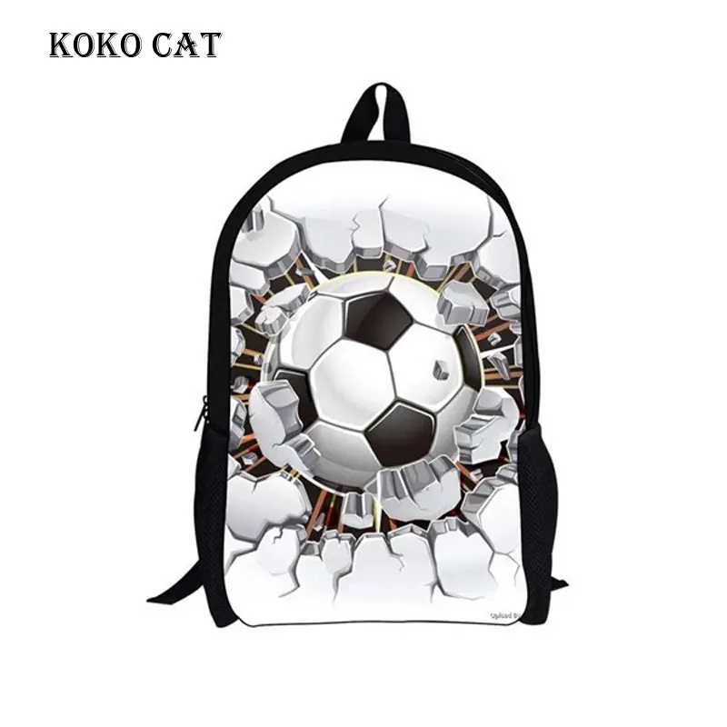 

Cool Lightweight BackPack Children School Bags3D Ice Soccerly/Foot Ball Pattern pack for Teen Boys Girls Kids BookBag mochila