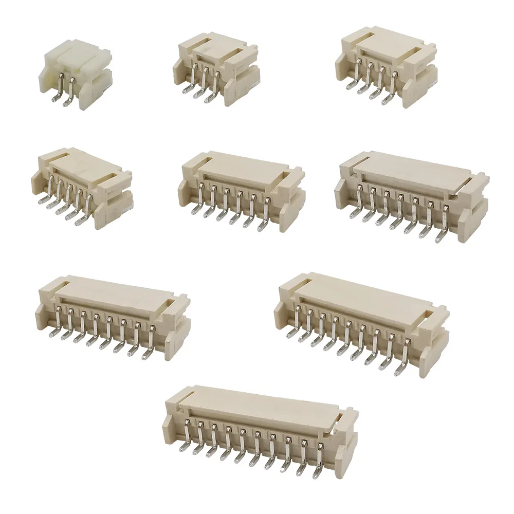 50/100Pcs PH2.0mm JST 2.0 2/3/4/5/6/7/8/9/10 Pin SMD Wire Connector Vertical Folded Horizontal Patch Socket Terminals | Обустройство