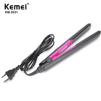 

Kemei Hair Straightener and Curler Steam Professional 220V Electric Hair Straightener Tourmaline Ceramic Straightening Irons