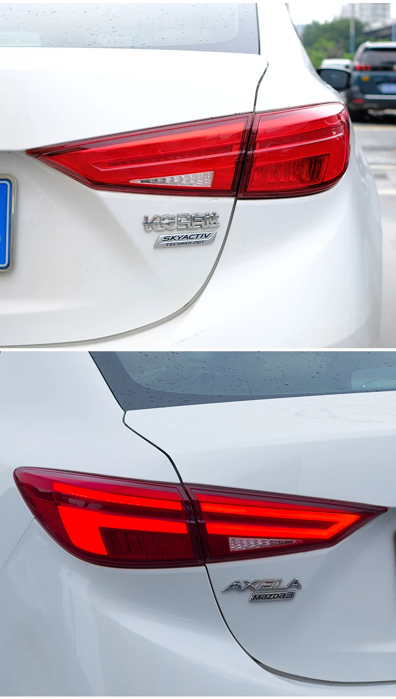 Автомобильный стильный задний фонарь для Mazda 3, задний светильник s-, новинка, dzda3 Axela, светодиодный задний светильник, дизайн, светодиодный задний фонарь DRL+ тормоз
