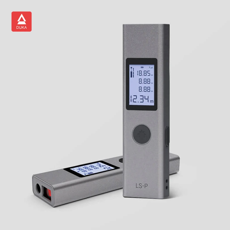 Лазерный дальномер Duka 40 м высокоточный с USB зарядкой и измерительный прибор
