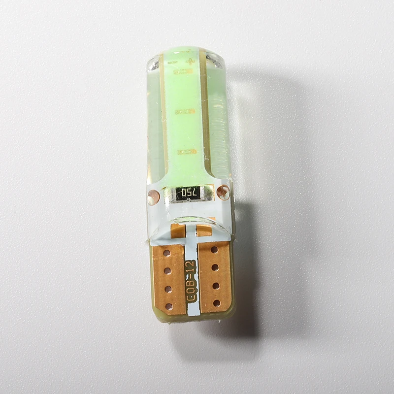 2PCS LED W5W T10 194 168 W5W COB 6SMD Led 주차 전구 자동 웨지 클리어런스 램프 실리카 밝은 흰색 라이센스 전구