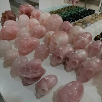 

ZW Professional custom sale of various gemstone quartz crystal skull for gift
