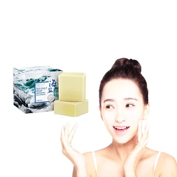 

Whitening Solid Washing Milk Sea Salt Soap Pure Natural Coconut Oil and Sheep Milk Gloss Skin Clean and Comfortable