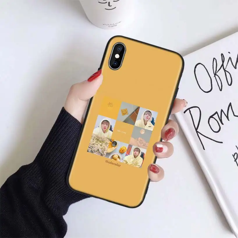 Jungkook Kpop чехол для Apple iphone 11 Pro XR XS Max X 7 8 6S Plus 5 5S SE Черный силиконовый чехол для телефона