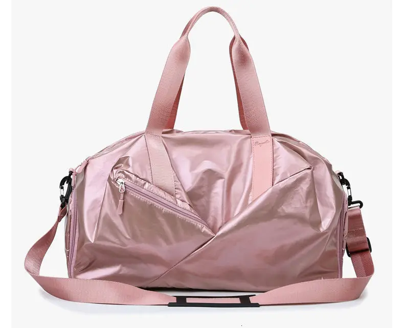 Сумки, путешествие на выходные, сумка, Женская водонепроницаемая ручная сумка, большие блестящие нейлоновые дорожные сумки для женщин
