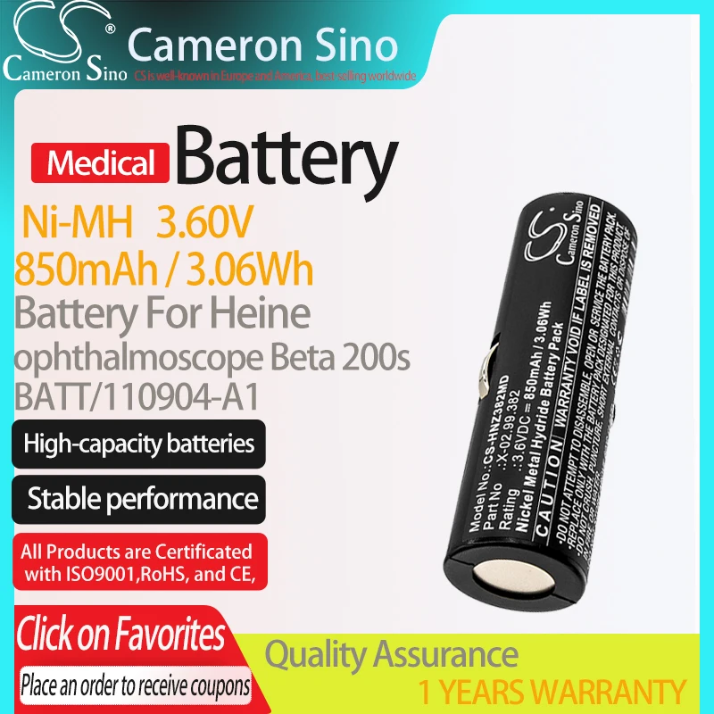 fits 3M BBM-950ADSL 950ADSL Meter High Capacity Cameron Sino 2000 mAh Ni-MH Replacement Battery for 3M Dynatel 950ADSL 