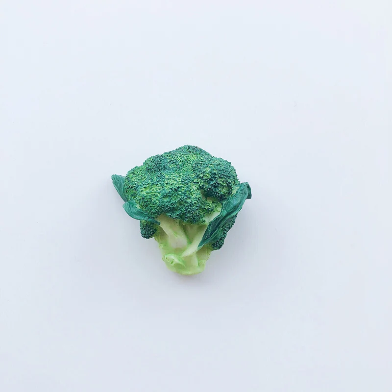broccoli Креативный бионический объект 3D магниты на холодильник скандинавские декоративные магнитные продукты симпатичный магнит подарки для украшения дома кухни реквизит - Цвет: broccoli