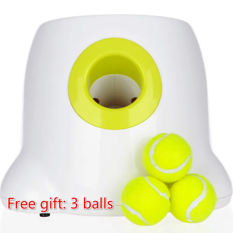 

Creative Dog Pet Toys Tennis Launcher Automatic Throwing Machine Pet Ball Throw Device Section Emission Gift 3 Balls