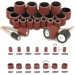 50/100pc Chapeau de Ponçage Bandes Pour Manucure Électrique Machine 80   600 Grain Ongles Foret Meulage Peu Fichiers Pédicure Outil 